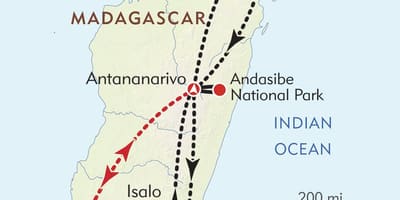 Antananarivo મેડાગાસ્કર નકશો