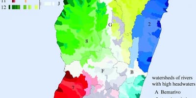 નકશો મેડાગાસ્કર ઓફ આબોહવા
