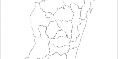 મેડાગાસ્કર નકશો રૂપરેખા